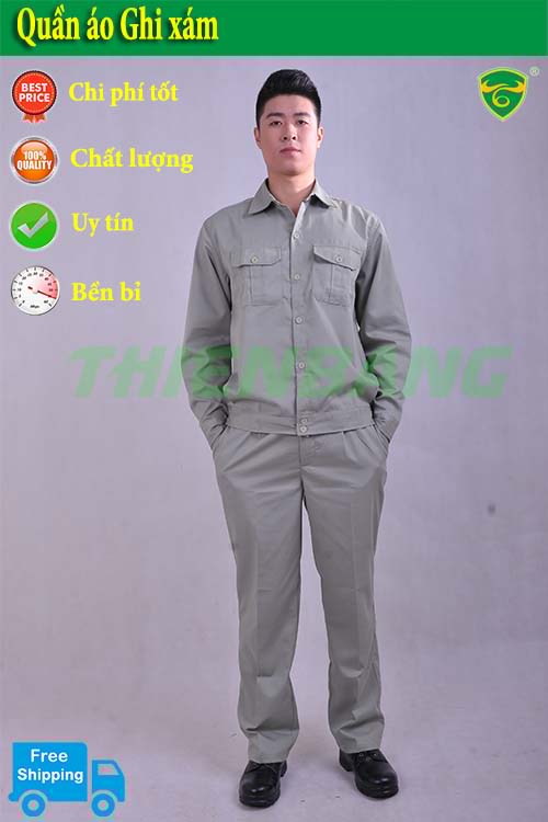 Quần áo ghi xám - Công Ty Bảo Hộ Lao Động Nam Bắc