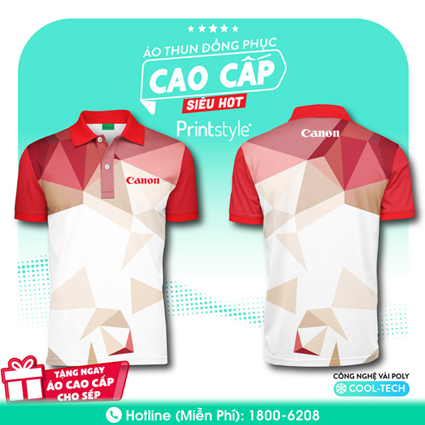 Áo thun đông phục Canon