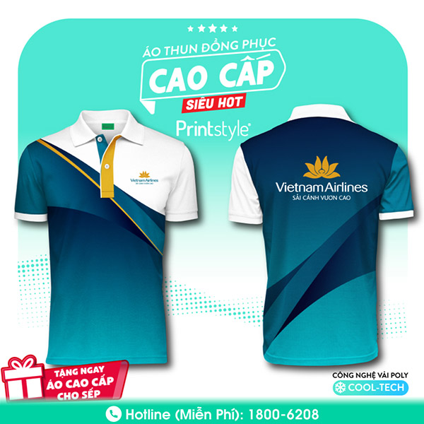 Áo thun đông phục Vietnam Airlines