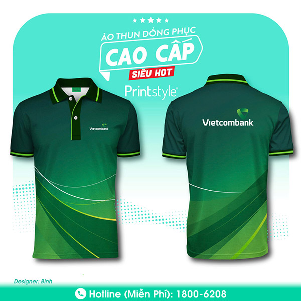 Áo thun đồng phục Vietcombank