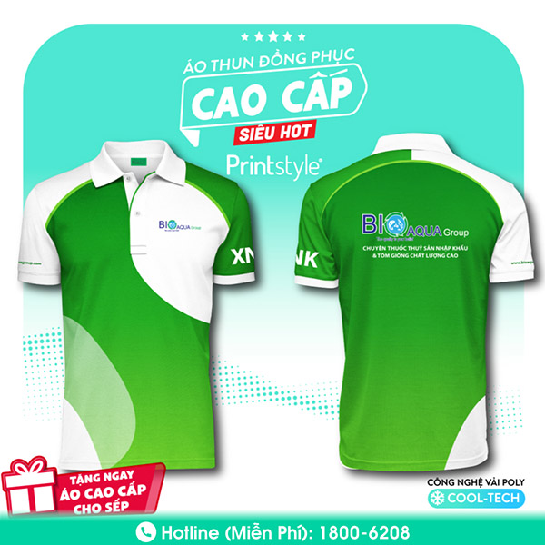 Áo thun đông phục BioAqua