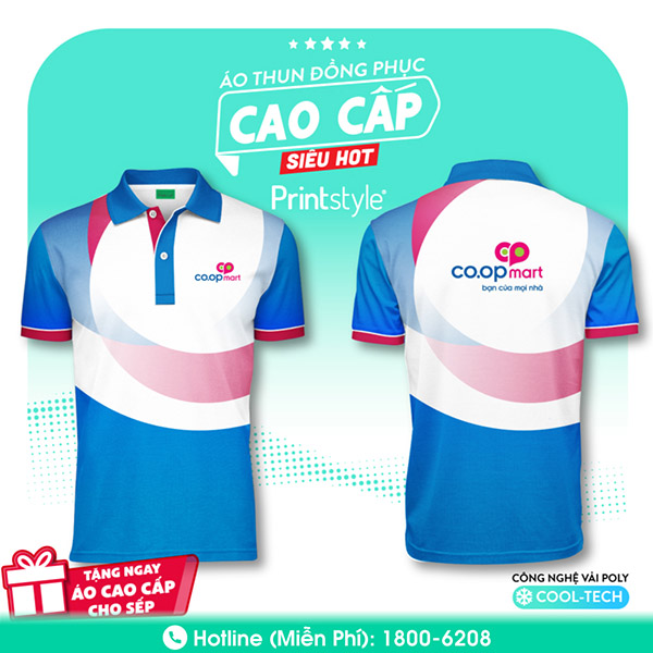 Áo thun đông phục Coop Mart