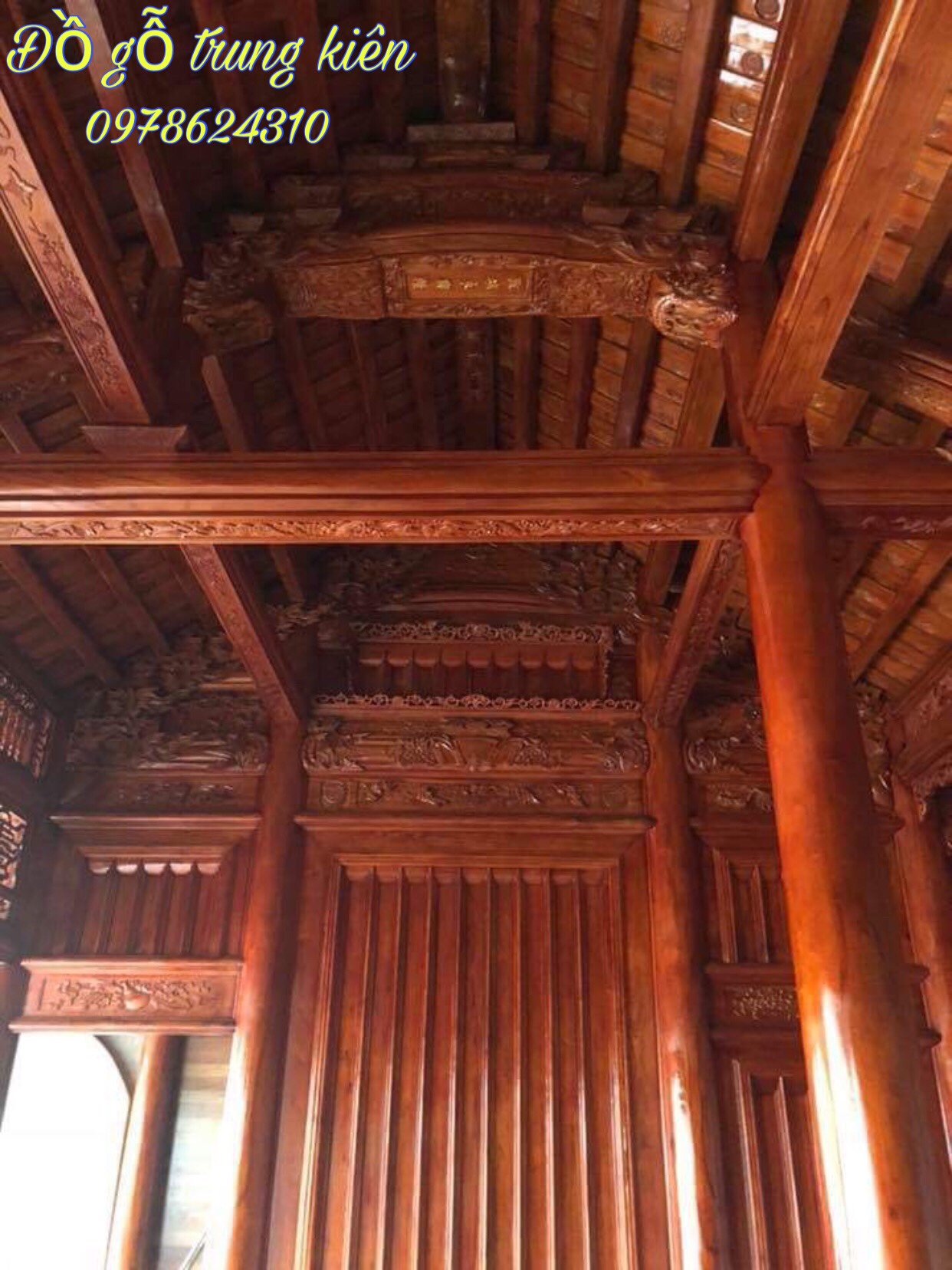 Nhà gỗ truyền thống - Nhà Gỗ Trung Kiên - Công Ty Sản Xuất Và Thương Mại Đồ Gỗ Trung Kiên