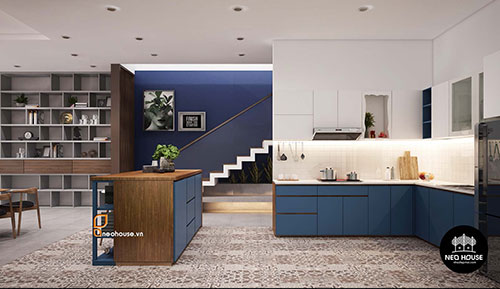 Thiết kế nội thất nhà bếp hiện đại - Kiến Trúc Xây Dựng NEOHOUSE - Công Ty Cổ Phần Kiến Trúc Xây Dựng NEOHOUSE