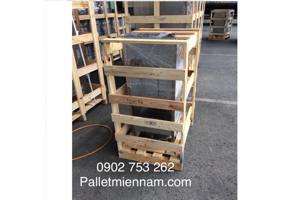 Thùng kiện gỗ 700x700x1500mm - Pallet Miền Nam