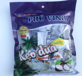 Kẹo dừa khoai môn 125gram - Phú Vinh Coco - Công Ty Trách Nhiệm Hữu Hạn Một Thành Viên Trương Phú Vinh