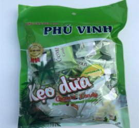 Kẹo dừa nguyên chất 125gram - Phú Vinh Coco - Công Ty Trách Nhiệm Hữu Hạn Một Thành Viên Trương Phú Vinh