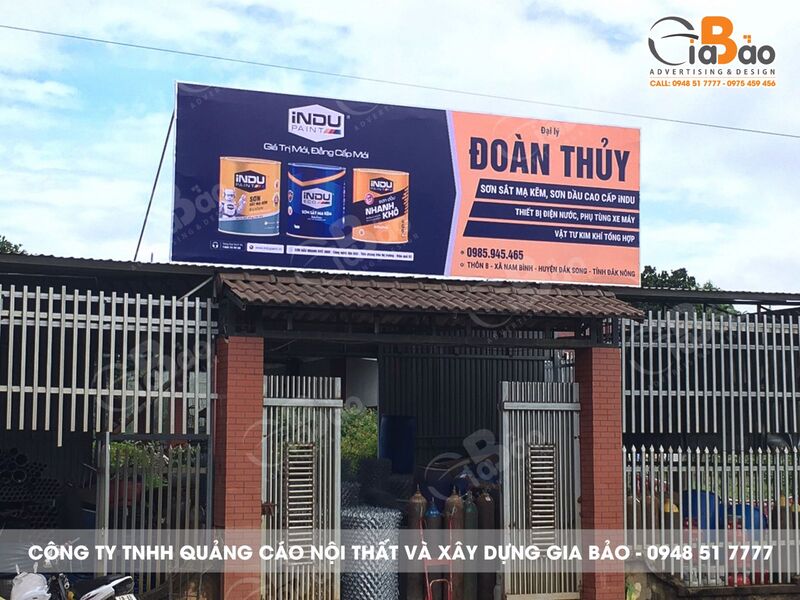 Thi công biển hiệu quảng cáo - Quảng Cáo Gia Bảo - Công Ty TNHH Quảng Cáo Nội Thất Và Xây Dựng Gia Bảo