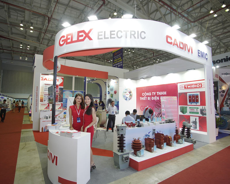 Thi công gian hàng triển lãm Gelex Electric - Quảng Cáo Gia Bảo - Công Ty TNHH Quảng Cáo Nội Thất Và Xây Dựng Gia Bảo