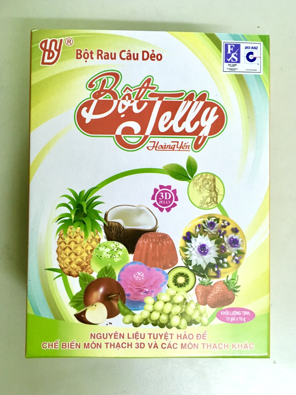 Bột Jelly - Bột Rau Câu Hoàng Yến - Công Ty TNHH Sản Xuất Và Thương Mại Hoàng Yến