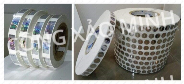 Tem 7 màu dạng cuộn - Tem Chống Giả Công Xảo Minh - Công Ty TNHH MTV Phát Triển Công Nghệ In Công Xảo Minh