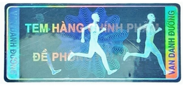 Tem chống giả hiệu ứng thông màu (3DF) - Tem Chống Giả Công Xảo Minh - Công Ty TNHH MTV Phát Triển Công Nghệ In Công Xảo Minh