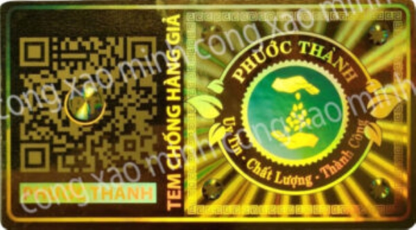 Tem chống giả in-QR Code - số nhảy - Tem Chống Giả Công Xảo Minh - Công Ty TNHH MTV Phát Triển Công Nghệ In Công Xảo Minh