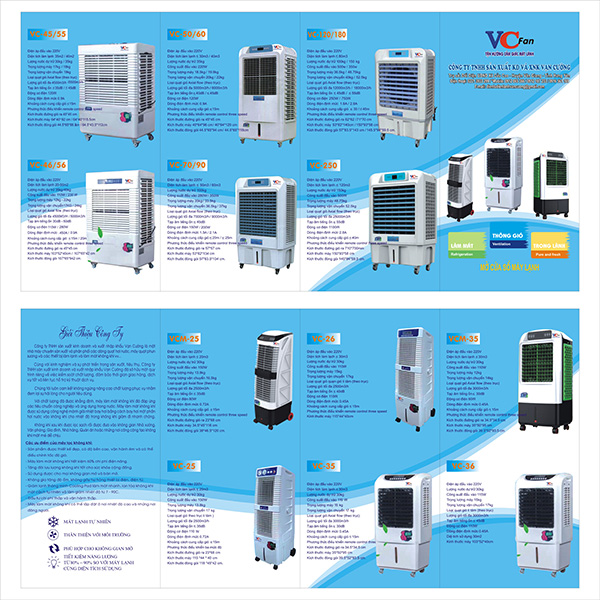 Quạt điều hòa - Công Ty TNHH Sản Xuất Kinh Doanh Và Xuất Nhập Khẩu Vạn Cường