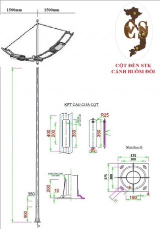 Cột đèn cao áp - Công Ty TNHH Sản Xuất Thương Mại Dich Vụ Xuất Nhập Khẩu Chiếu Sáng Việt Nam