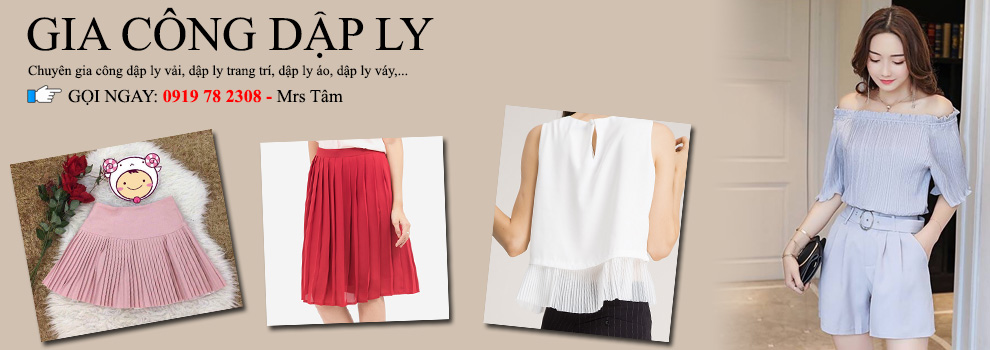 Dập ly áo - Cơ Sở Dập Ly Vải Hoa