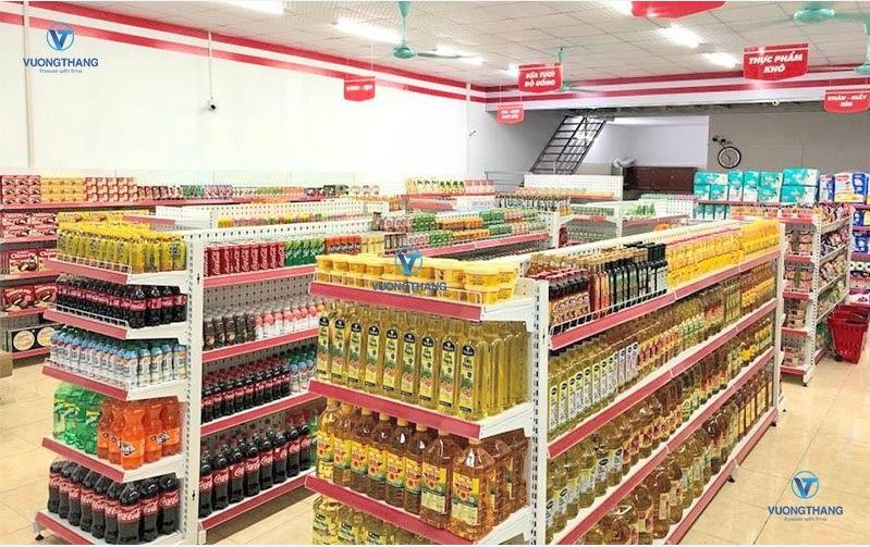 Kệ để hàng siêu thị - Giá Kệ Vương Thắng - Công ty TNHH Sản Xuất Và Thương Mại Vương Thắng