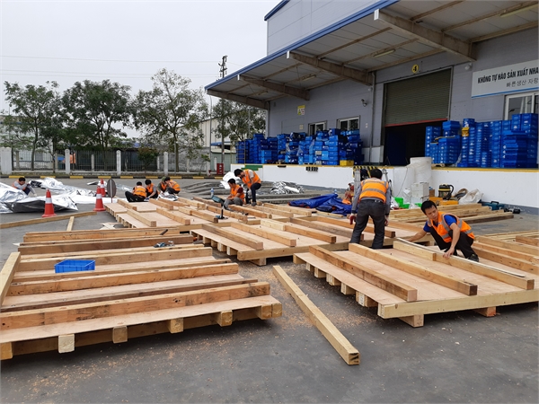 Đóng pallet gỗ theo yêu cầu