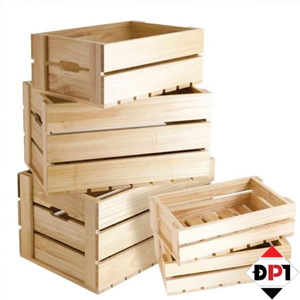 Thùng gỗ đựng trái cây
