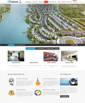 Mẫu website công ty xây dựng - Dịch Vụ Thiết Kế Web Chuẩn SEO - Công Ty TNHH 123CORP