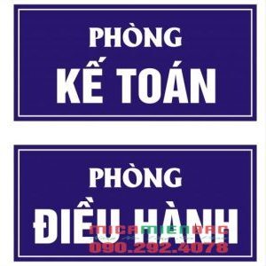 Biển tên phòng in Decal