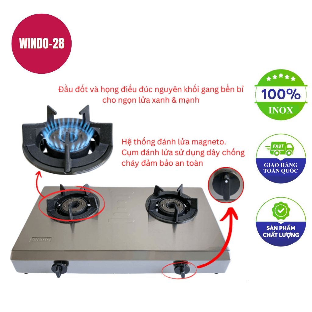 Bếp gas khè công nghiệp