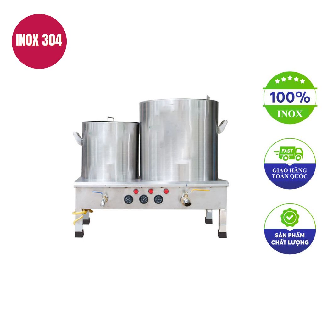 Bộ nồi nấu phở thanh nhiệt 30L-80L điện liền