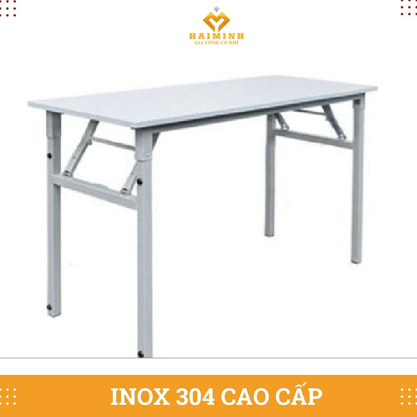 Bàn ăn inox vuông - Gia Công Inox Hải Minh - Công Ty TNHH SX TM Xây Dựng Cơ Khí Hải Minh