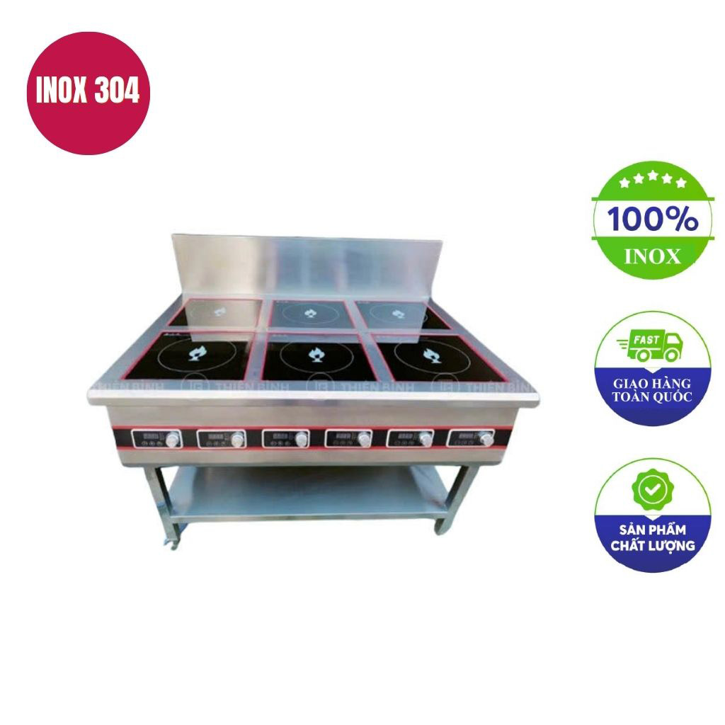 Bếp âu điện từ 6 họng