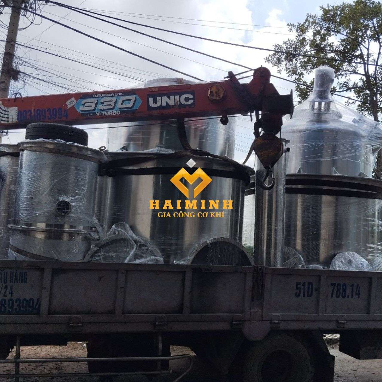 Vận chuyển và lắp đặt bồn ủ rượu inox 15m3