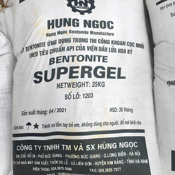 Bentonite Hùng Ngọc - Hóa Chất Công Nghiệp Mộc Lan - Công Ty TNHH Thương Mại Và Sản Xuất Mộc Lan