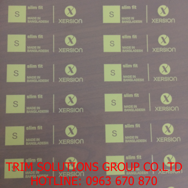 Tem nhãn chuyển nhiệt - Phụ Liệu May Mặc Trim Solutions - Công ty TNHH Trim Solutions Group