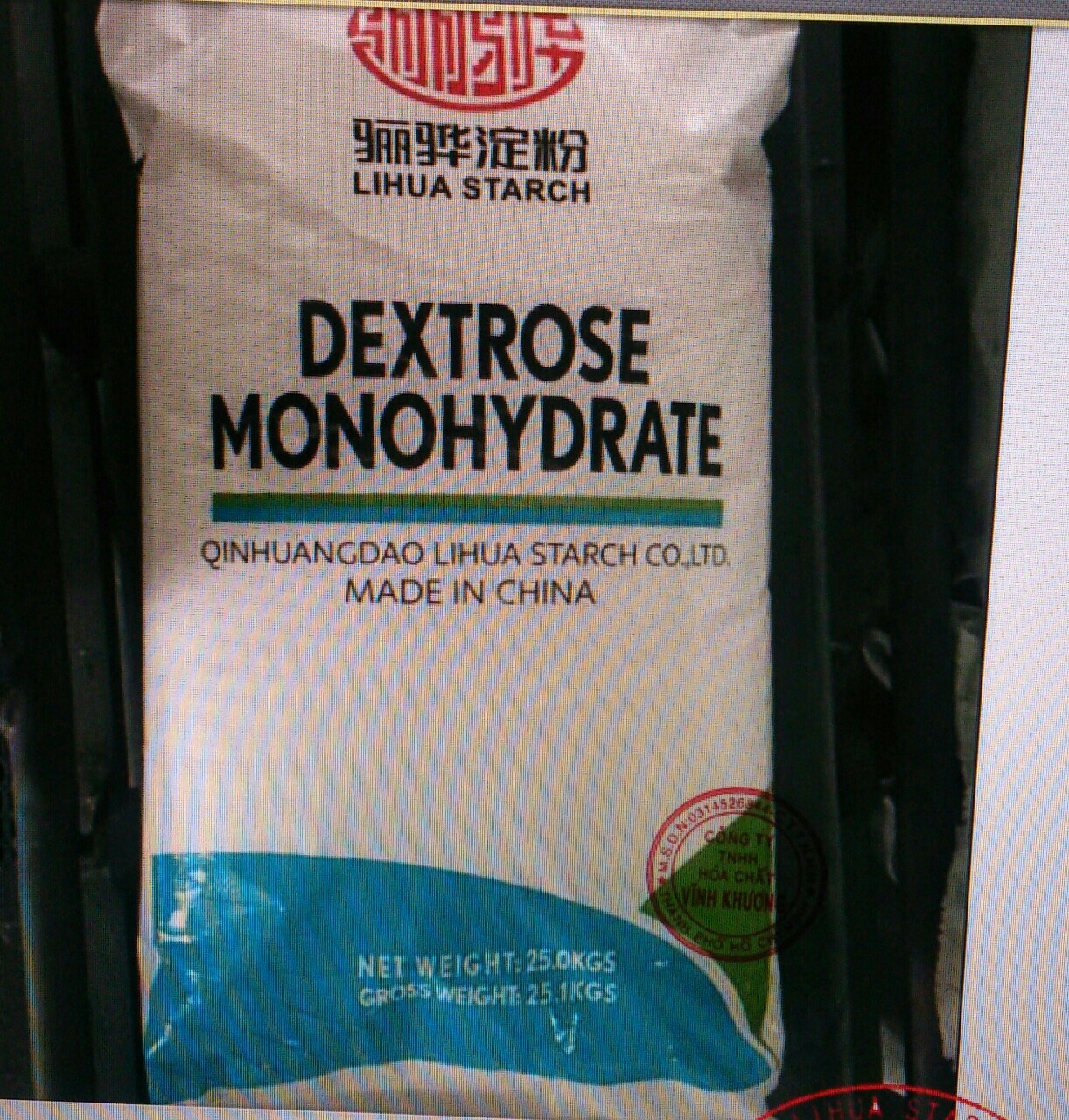 Dextrose monohydrate - Hóa Chất Vĩnh Khương - Công Ty TNHH Thương Mại Xuất Nhập Khẩu Vĩnh Khương