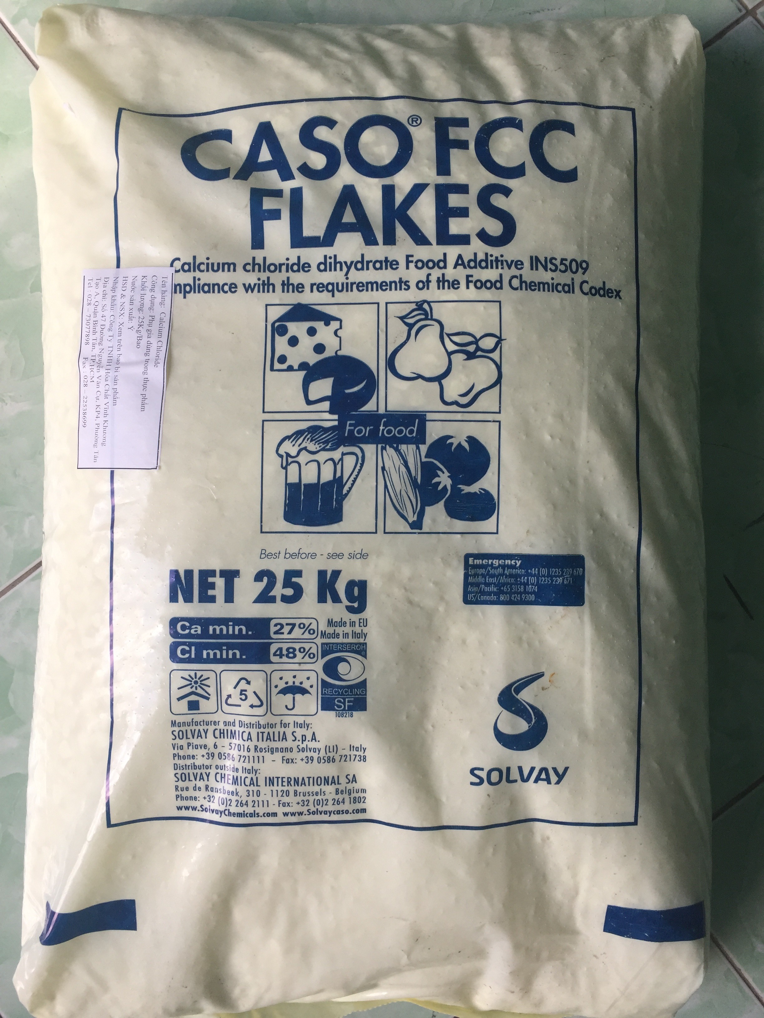 Calcium Chloride - CaCl2 - Hóa Chất Vĩnh Khương - Công Ty TNHH Thương Mại Xuất Nhập Khẩu Vĩnh Khương