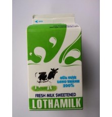 Sữa tươi thanh trùng có đường - LOTHAMILK - Sữa Bò Long Thành