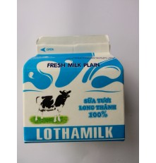 Sữa tươi thanh trùng không đường - LOTHAMILK - Sữa Bò Long Thành