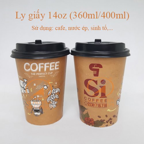 Ly giấy 14oz (360ml/400ml) - Ly Giấy An Phát Tín - Công Ty TNHH An Phát Tín