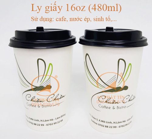 Ly giấy 16oz (480ml) - Ly Giấy An Phát Tín - Công Ty TNHH An Phát Tín
