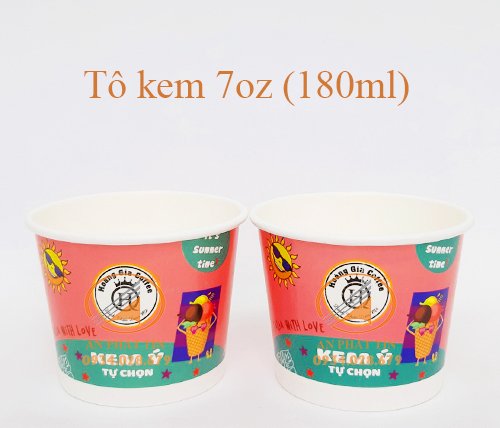 Tô kem 7oz (180ml) - Ly Giấy An Phát Tín - Công Ty TNHH An Phát Tín