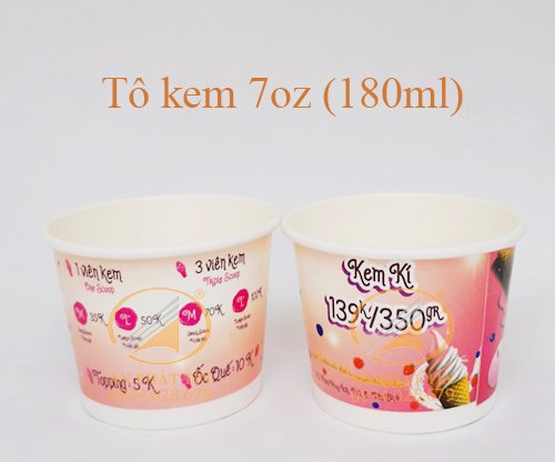 Tô kem 7oz (180ml) - Ly Giấy An Phát Tín - Công Ty TNHH An Phát Tín