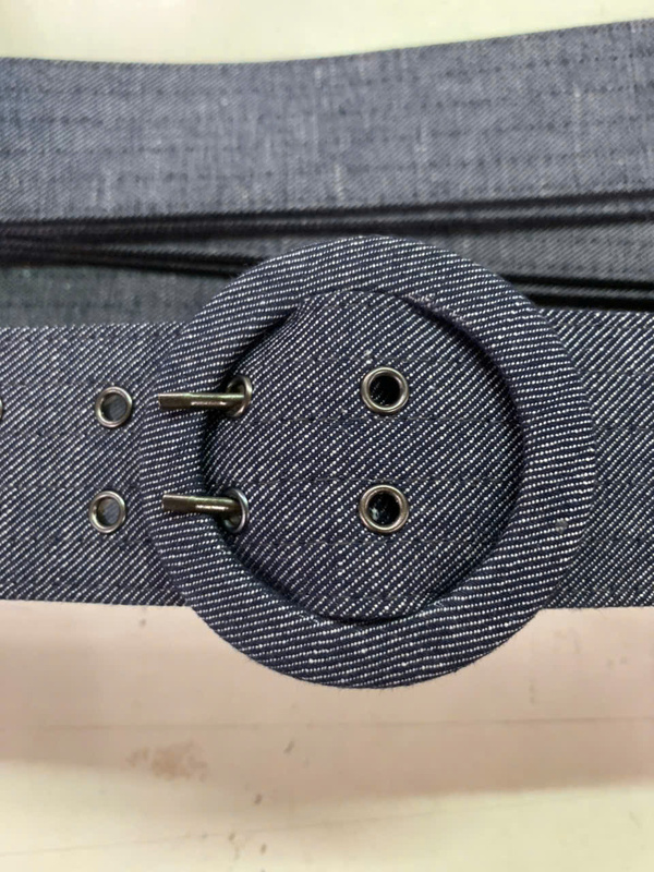 Thắt lưng jean, 2 lỗ khóa đối xứng - Đầu Khóa Bọc Vải - Công Ty TNHH Sản Xuất Cát Lợi
