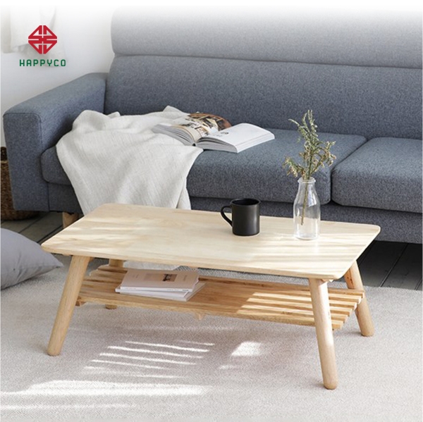 Bàn Sofa gỗ cao su chân gấp
