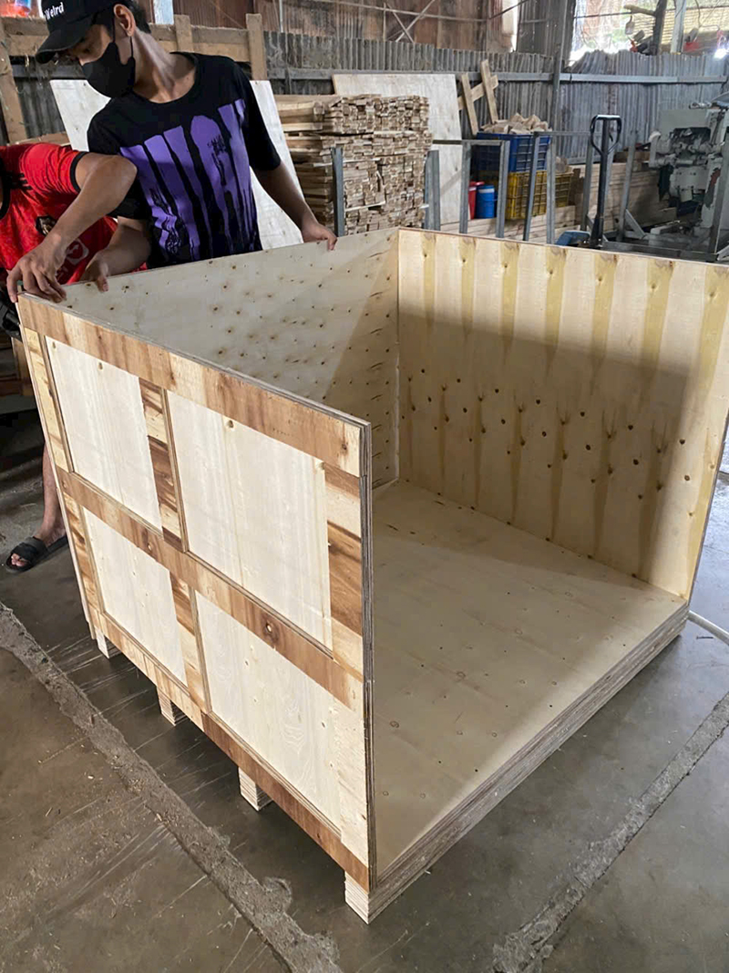 Thùng gỗ ván ép - Pallet 24H - Công Ty TNHH Sản Xuất Thương Mại Dịch Vụ Pallet 24H