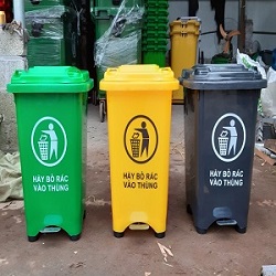 Thùng rác 60L đạp chân