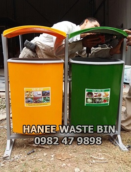 Thùng rác Composite treo đôi