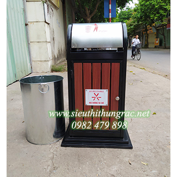 Thùng rác đơn ngoài trời W01