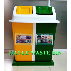 Thùng rác nhựa Composite hai ngăn