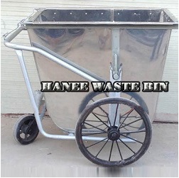 Xe gom rác inox 500L