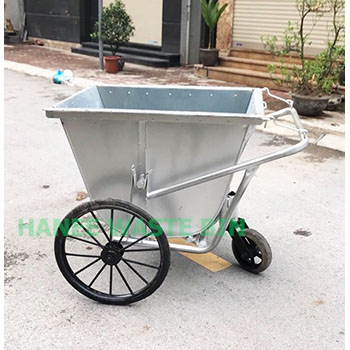 Xe gom rác tôn 400L