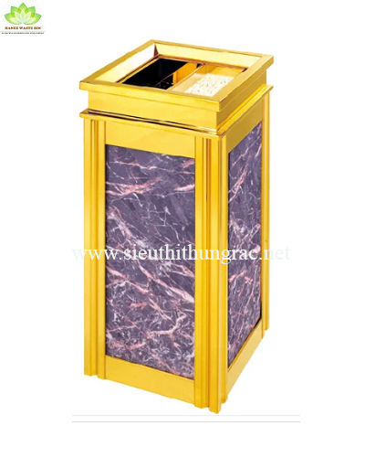 Thùng rác đá hoa cương A14B